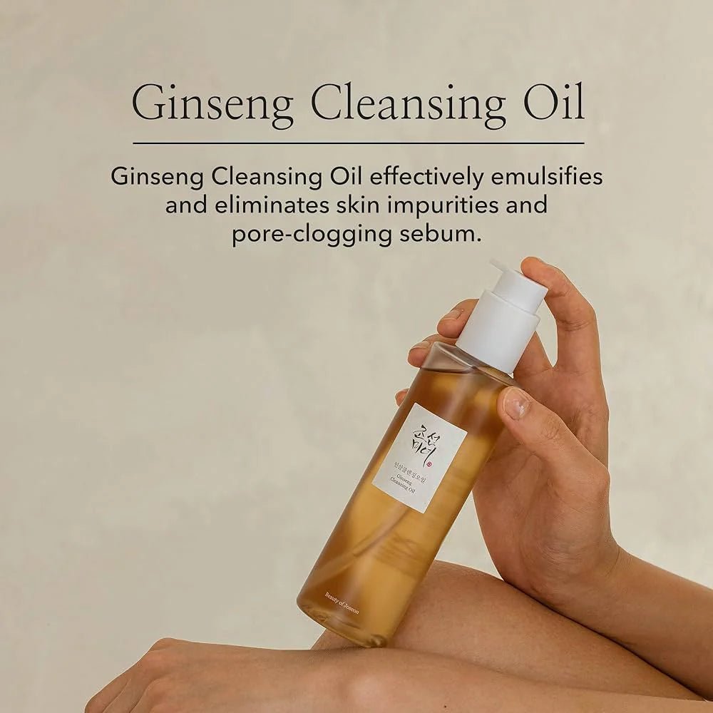 Beauty of Joseon Ginseng Cleansing Oil 210ml – Nourishing & Deep Cleansing Oil for Soft, Hydrated Skin - Korean Beauty KR