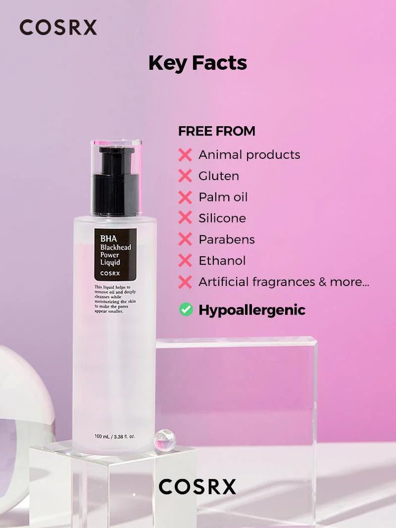 Cosrx BHA Blackhead Power Liquid 100ML – Exfoliating Liquid for Clear, Smooth Skin - Korean Beauty KR
