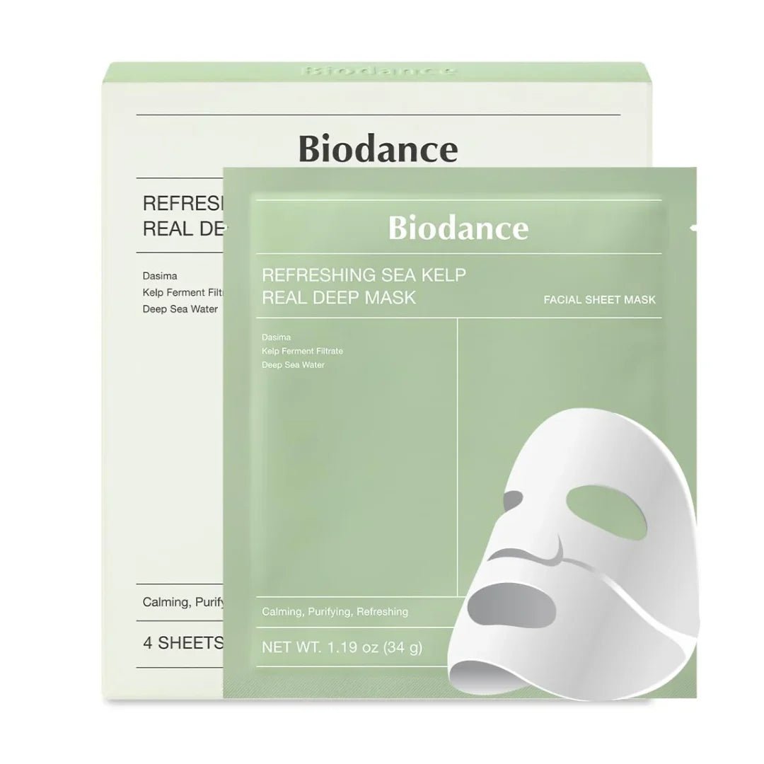 BIODANCE Refreshing Sea Kelp Real Deep Mask 1Box(34gx4ea) - Korean Beauty KR