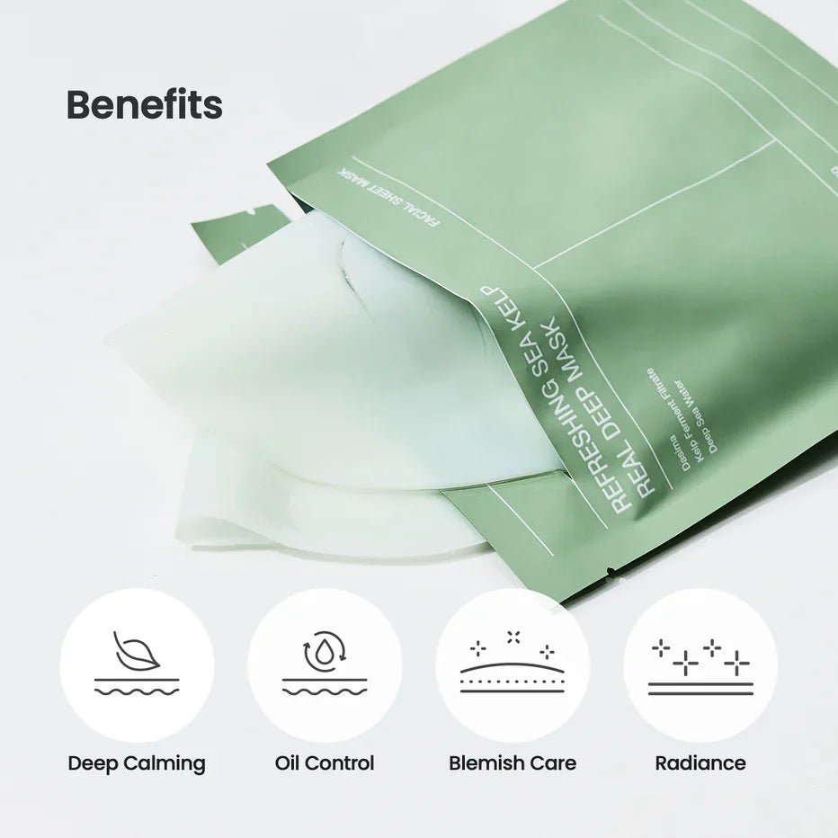 BIODANCE Refreshing Sea Kelp Real Deep Mask 1Box(34gx4ea) - Korean Beauty KR
