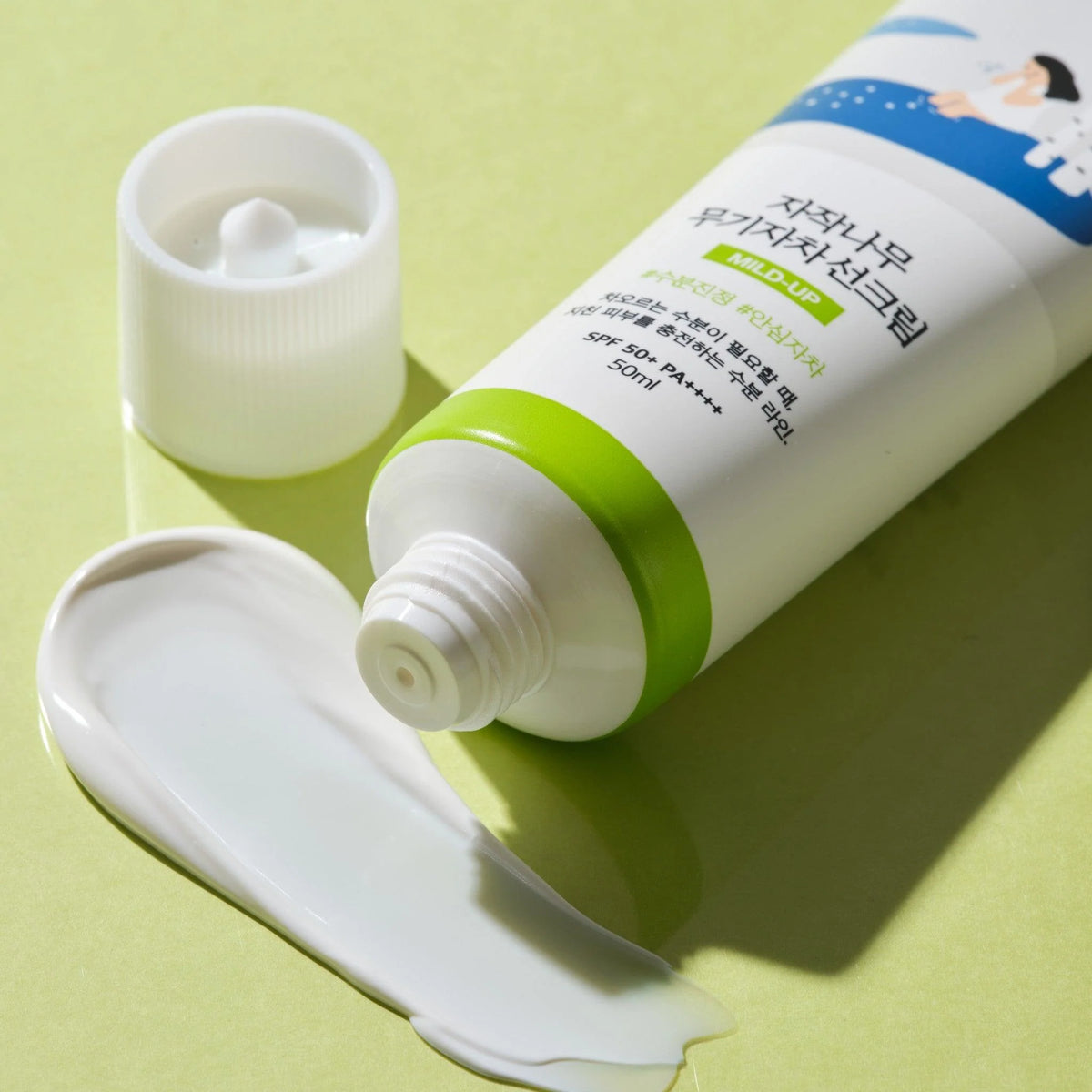 Round Lab Birch Juice Mild - Up Sunscreen 50ml – Gentle SPF50+ Sunscreen for Hydrated, Protected Skin - Korean Beauty KR