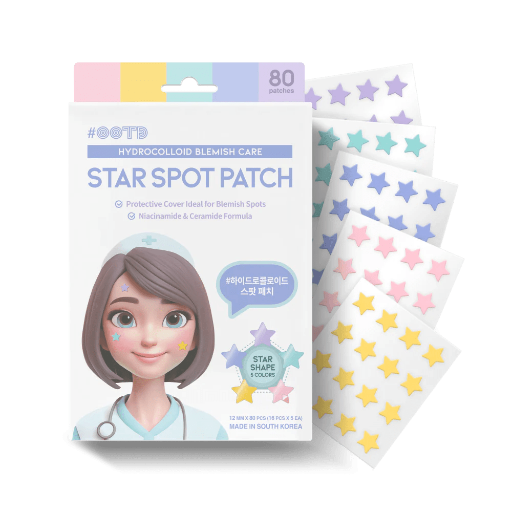 OOTD Beauty Star Spot Patch 80 Patches – Acne Treatment Patches for Clear, Blemish - Free Skin - Korean Beauty KR