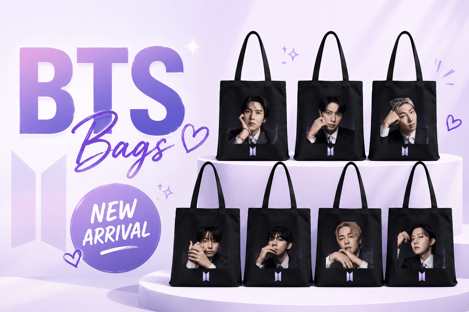 BTS Canvas Bag - Korean Beauty KR