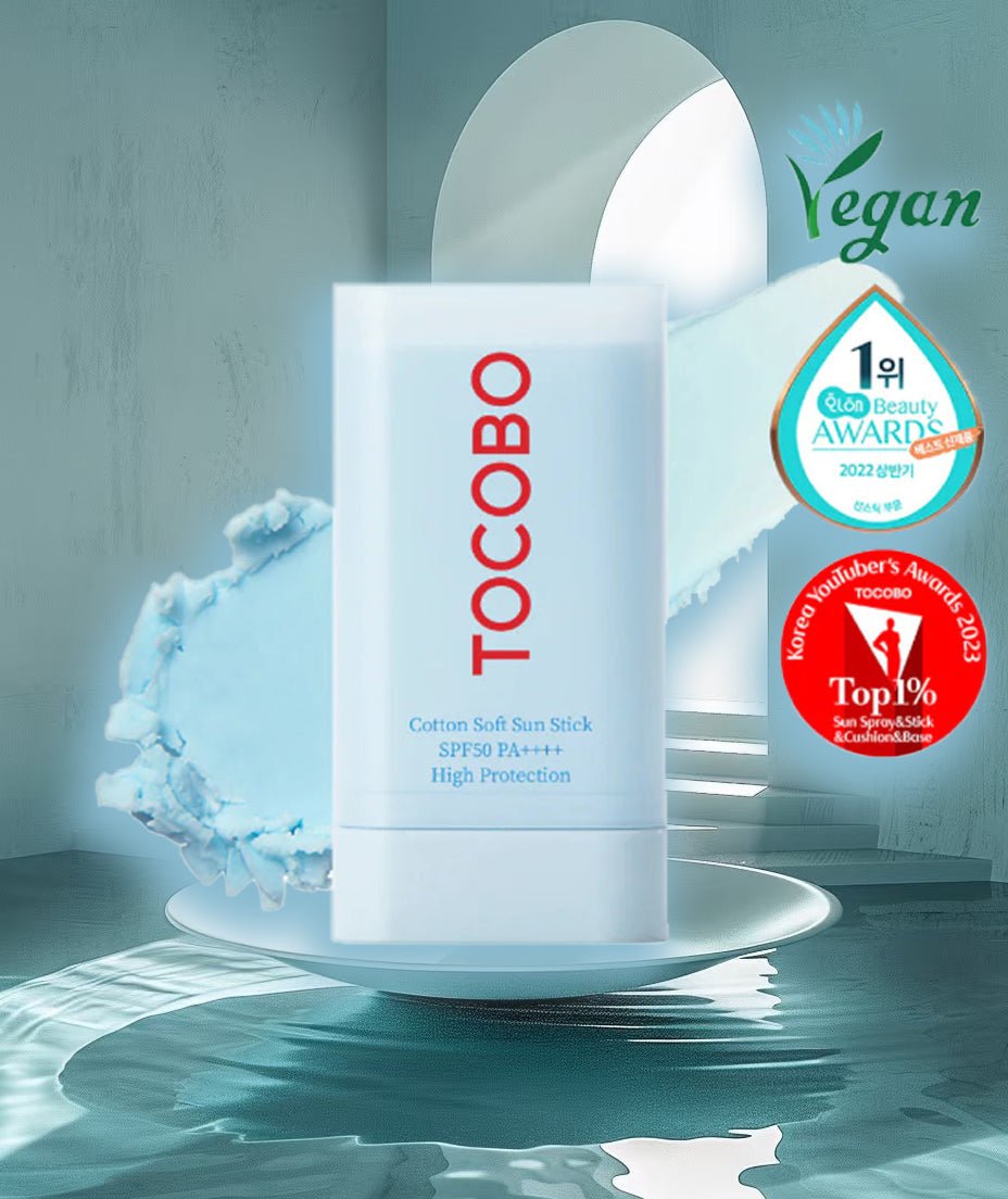 Tocobo Cotton Soft Sun Stick SPF50+ PA++++ – Lightweight & Hydrating Sunscreen Stick for High UV Protection - Korean Beauty KR