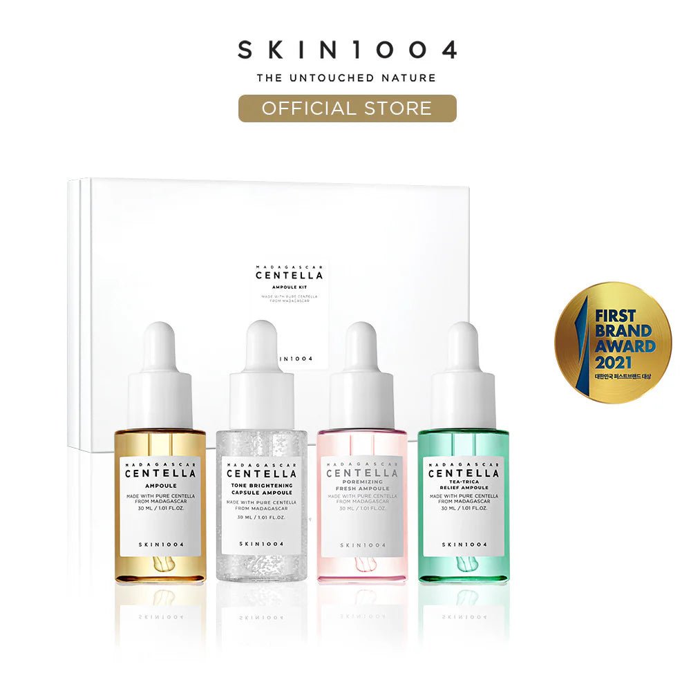 SKIN1004 Madagascar Centella Ampoule Kit – Soothing & Hydrating Ampoules for Sensitive Skin - Korean Beauty KR