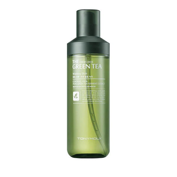 Tony Moly The Chok Chok Green Tea Watery Skin 180ml – Hydrating & Refreshing Toner for Soft, Glowing Skin - Korean Beauty KR