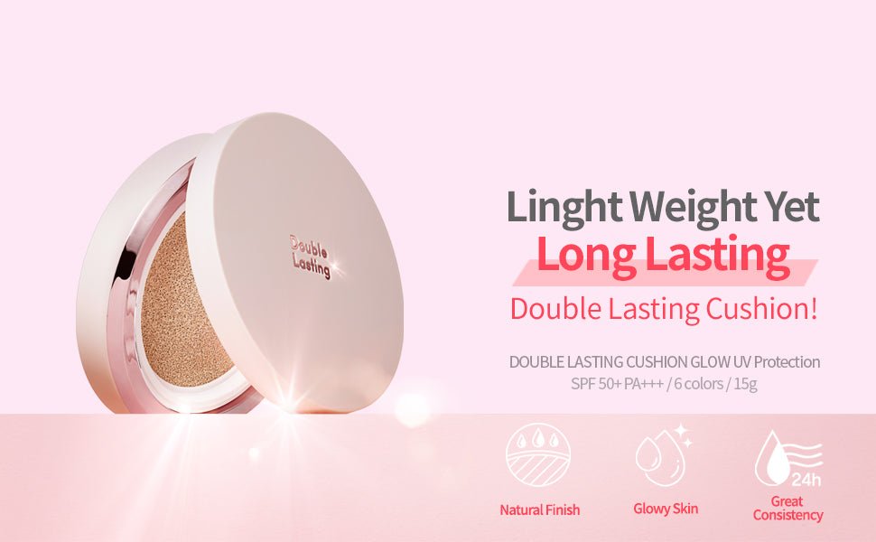 Etude House Double Lasting Cushion Glow SPF50+ PA+++ Color 