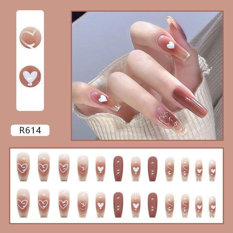 Pink French Press - On Nails | Glue On Nails for Women Gift | Nail Kit with Glue - Korean Beauty KR