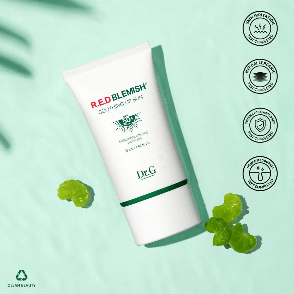 Dr. G R.E.D Blemish Soothing Up Sun 50ml – Soothing Sunscreen for Blemish - Prone Skin with High SPF50+ PA++++ Protection - Korean Beauty KR
