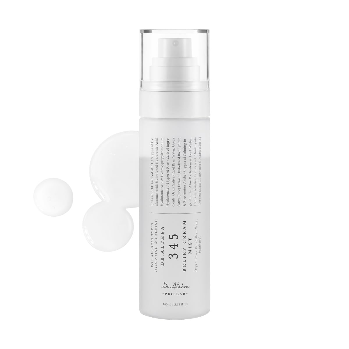 Dr.Althea 345 Relief Cream Mist | Hydrating Facial Mist with Rice Extract | Soothing Care for Sensitive Skin - Korean Beauty KR
