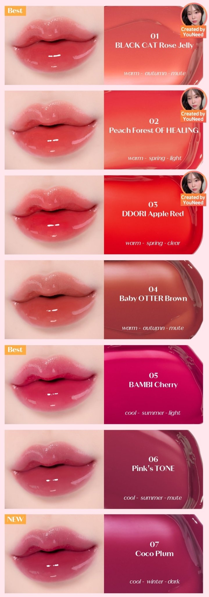 Etude Over Glowy Tint 3g (6 Colors) – Hydrating & Glowing Lip Tint for Fresh, Radiant Lips - Korean Beauty KR