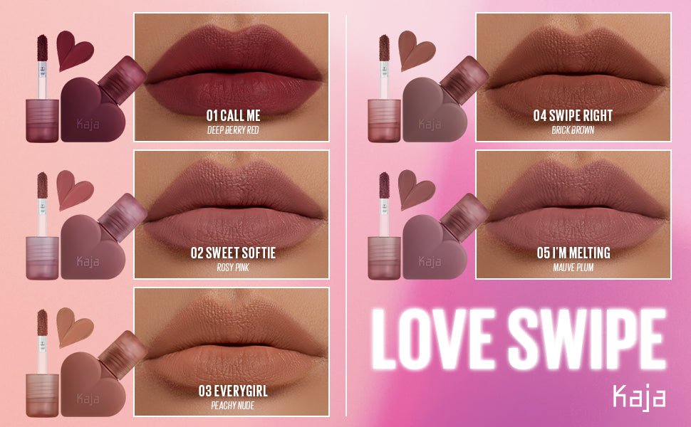 KAJA Love Swipe – 2 - in - 1 Lipstick & Lip Gloss for Bold, Hydrated Lips - Korean Beauty KR