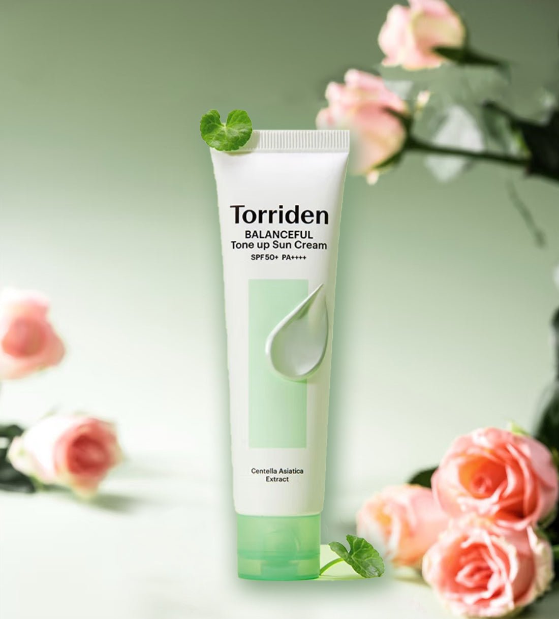 Torriden BALANCEFUL Cica Tone - up Sun Cream 60ml – Soothing Sunscreen with Tone - Up Effect for Glowing, Protected Skin - Korean Beauty KR