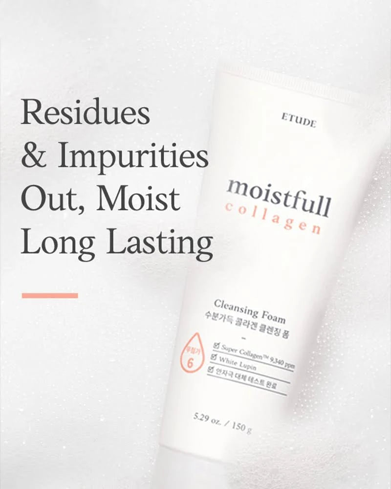 Etude House Etude Moistfull Collagen Cleansing Foam - Korean Beauty KR