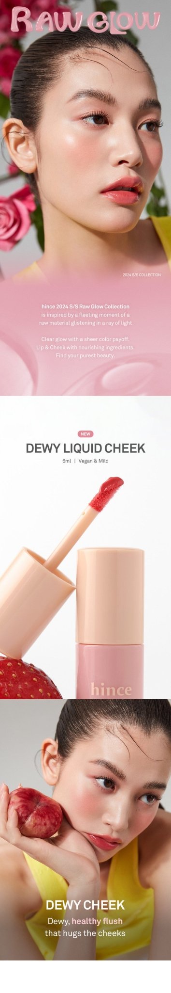 Hince Dewy Liquid Cheek 6ml – Long - Lasting, Natural Flush for Radiant, Glowing Cheeks - Korean Beauty KR