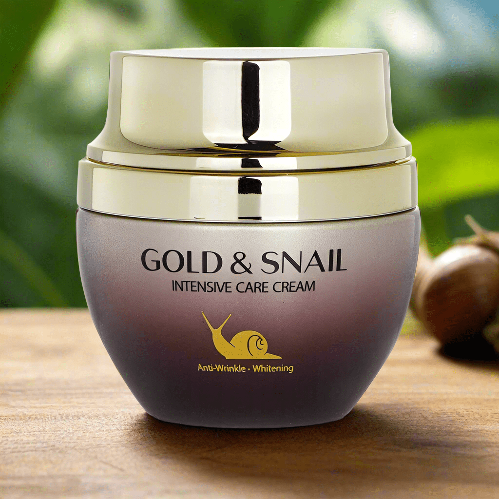 3W Clinic Gold & Snail Intensive Care Cream 55g – Anti - Aging & Skin Repair Cream for Hydrated, Radiant Skin - Korean Beauty KR