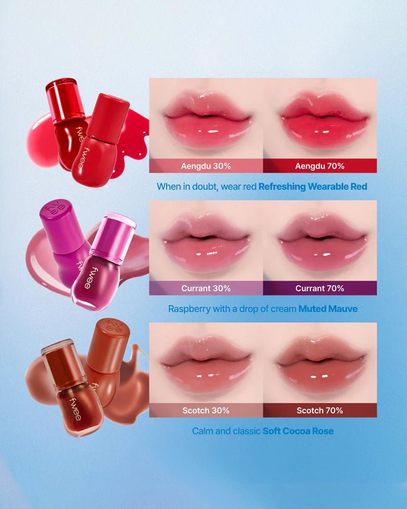 FWEE 3D Voluming Gloss 5.3g – Plumping & High - Shine Lip Gloss for Fuller, Luscious Lips - Korean Beauty KR
