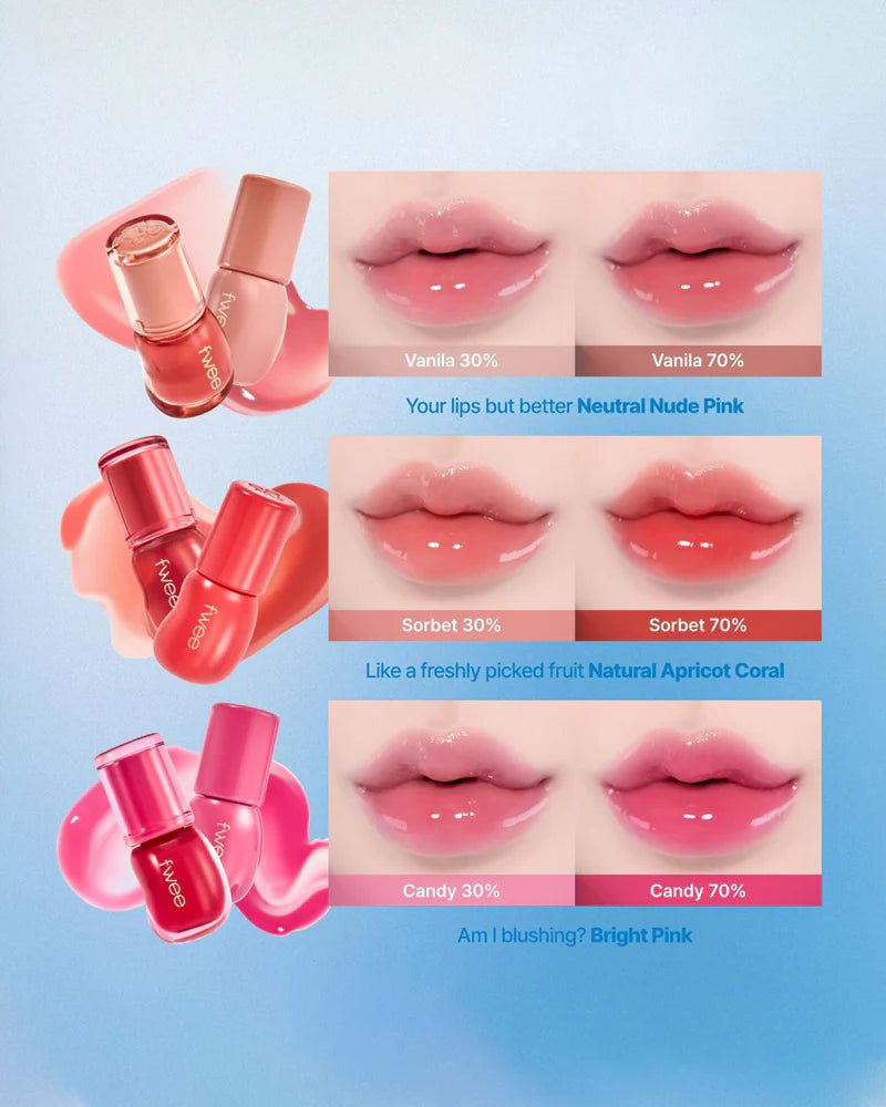 FWEE 3D Voluming Gloss 5.3g – Plumping & High - Shine Lip Gloss for Fuller, Luscious Lips - Korean Beauty KR