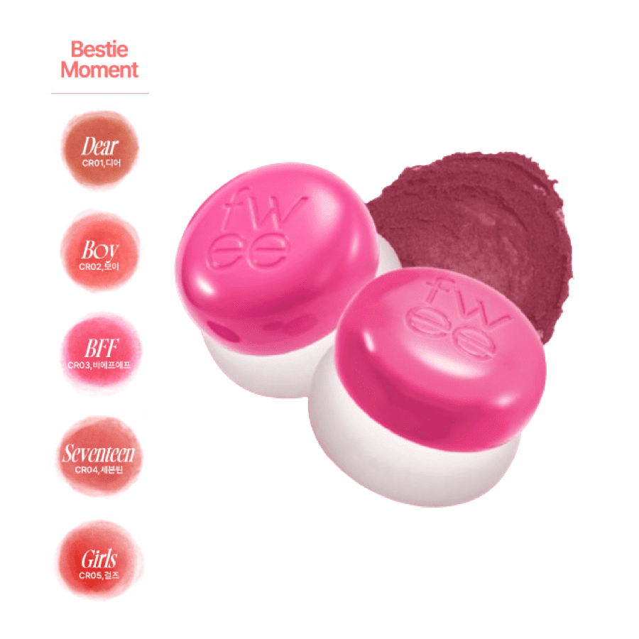 FWEE Lip & Cheek Blurry Pudding Pot 5g – Creamy Blush & Lip Tint for Soft, Natural Colo - Korean Beauty KR