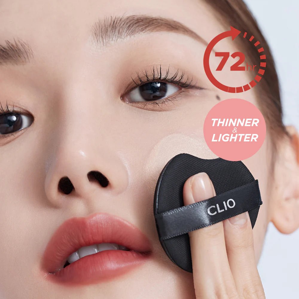 CLIO Kill Cover The New Founwear Cushion SPF50+ PA+++ (15gX2) – Full Coverage Cushion Foundation with High Sun Protection for Flawless, Long - Lasting Skin - Korean Beauty KR