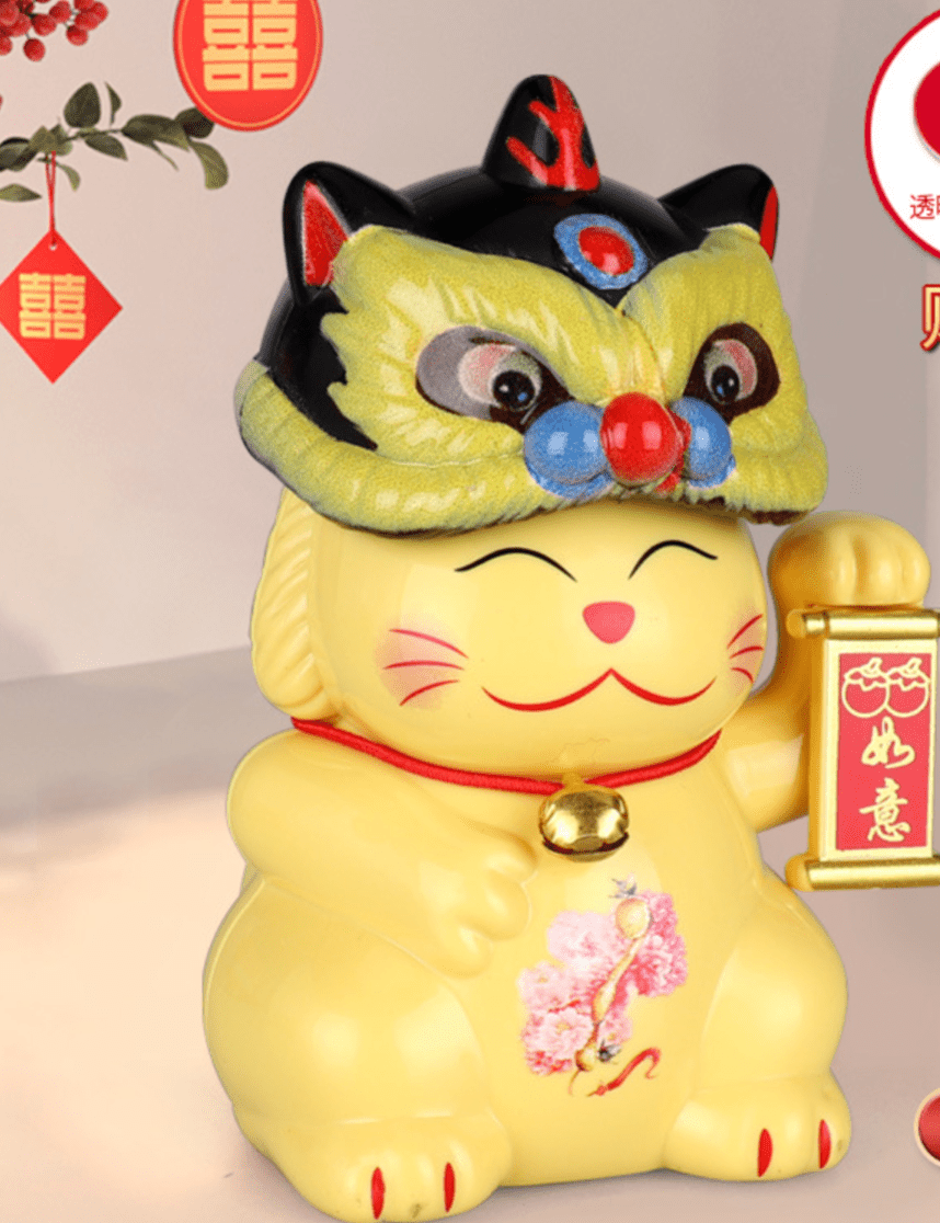 KoreanBeautyKR -Cute Big Head Fortune Cat/Gift/ Decoration - Korean Beauty KR