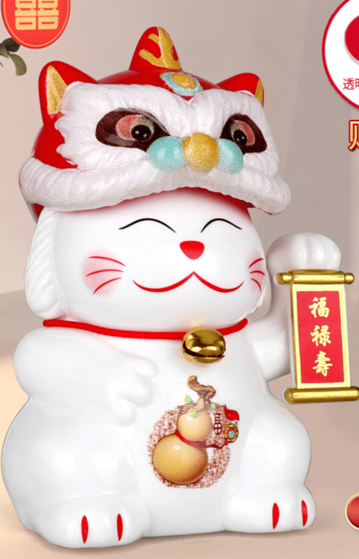 KoreanBeautyKR -Cute Big Head Fortune Cat/Gift/ Decoration - Korean Beauty KR