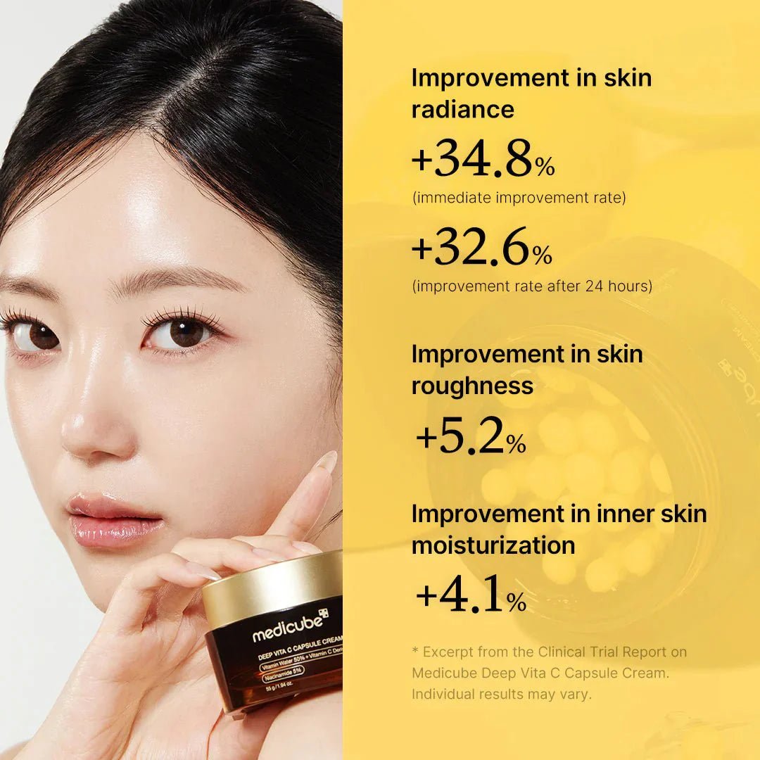 Medicube Deep Vita C Capsule Cream 55g – Brightening & Anti - Aging Cream with Vitamin C for Radiant Skin - Korean Beauty KR