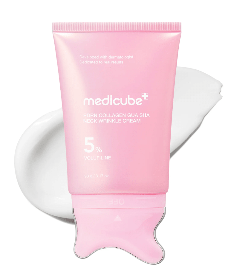 Medicube PDRN Collagen Gua Sha Neck Wrinkle Cream - Korean Beauty KR