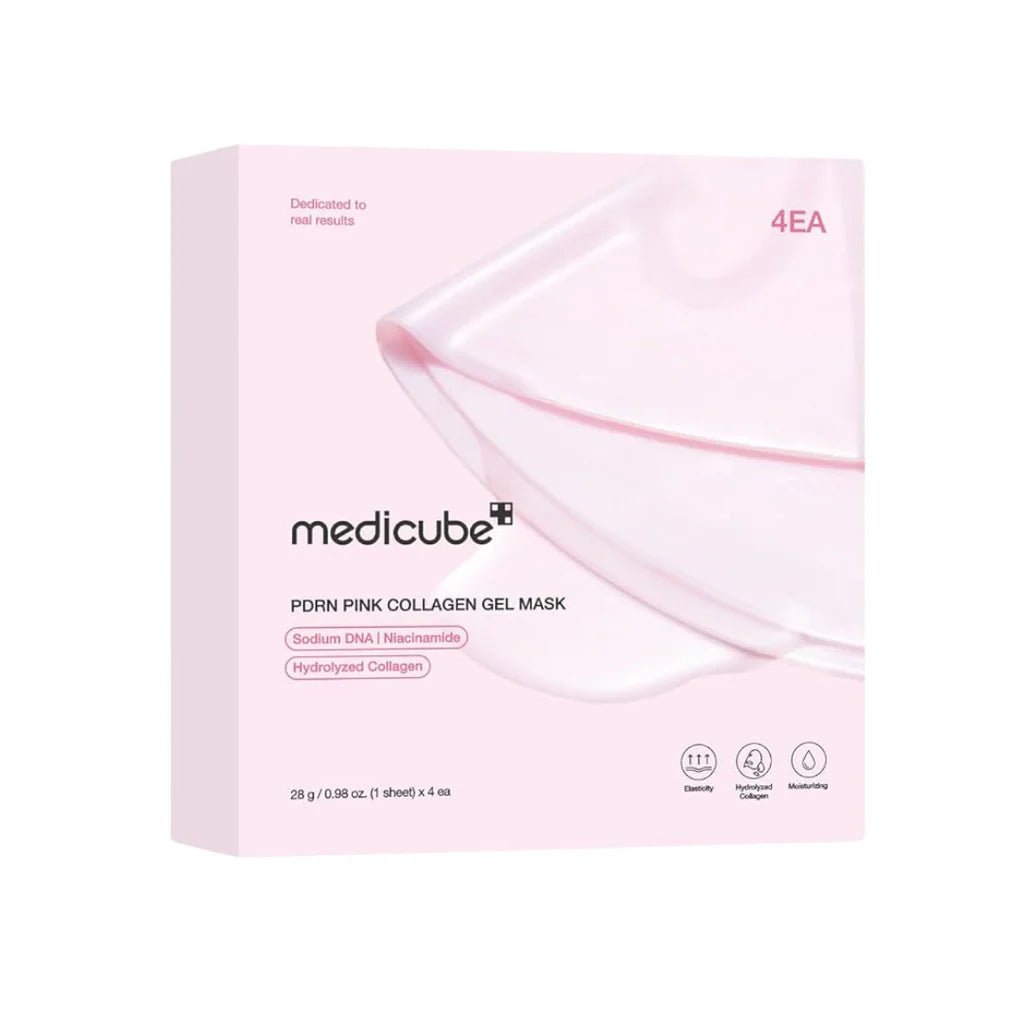 Medicube PDRN Pink Collagen Gel Mask - 1 Box of 4 Sheets - Korean Beauty KR