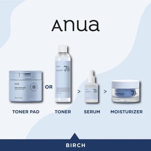 Anua Birch 70 Moisture Boosting Serum 30ml – Deep Hydration & Skin Soothing Serum for Radiant, Plump Skin - Korean Beauty KR