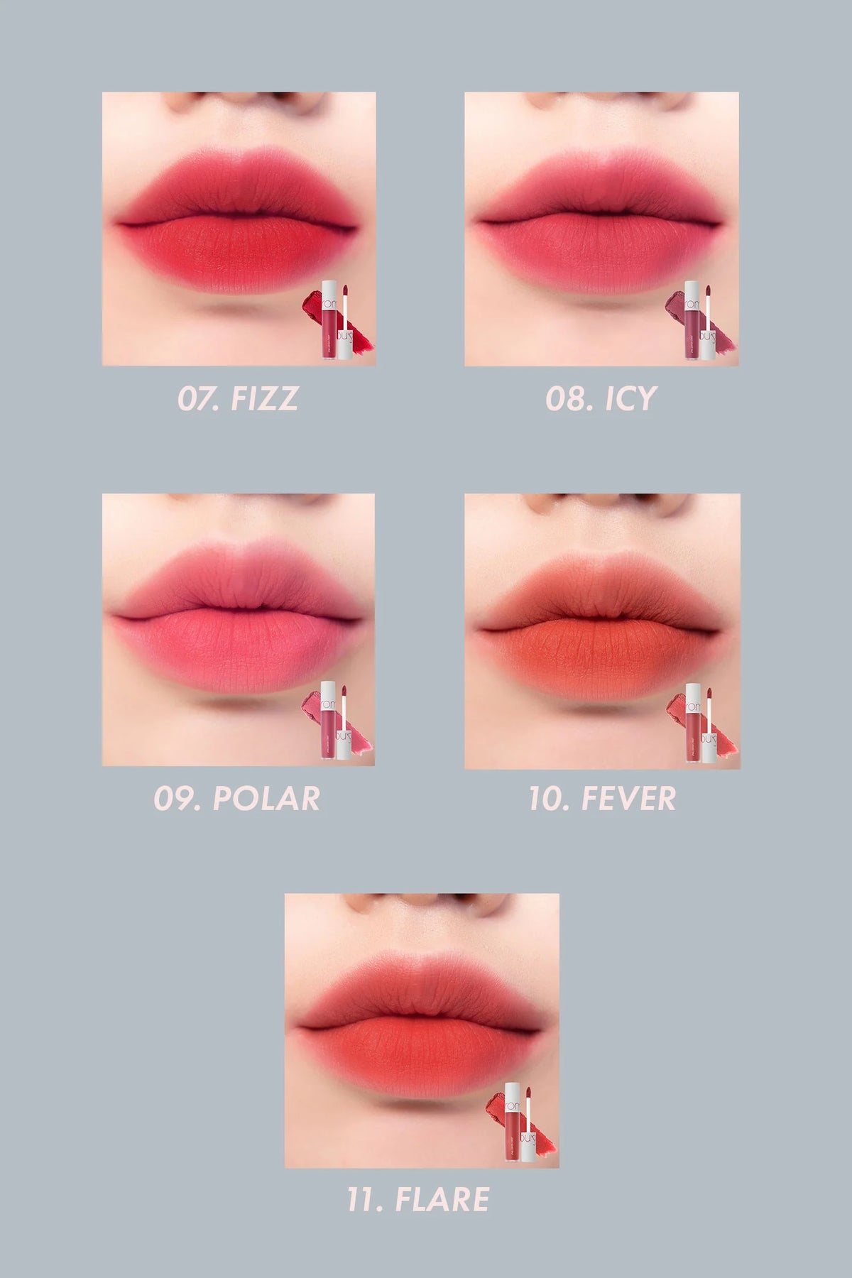 Rom&nd Zero Velvet Tint Original Series – Soft Matte Lip Tint for Smooth Finish & Long - Lasting Color - Korean Beauty KR