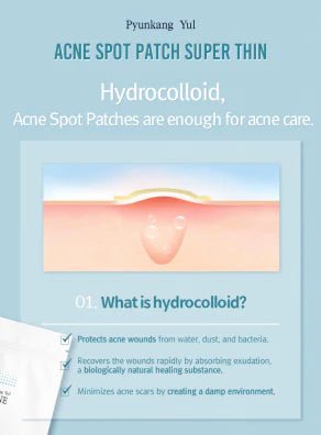 Pyunkang Yul Acne Spot Patch Super Thin – Ultra - Thin Acne Patches for Fast, Discreet Blemish Treatment - Korean Beauty KR