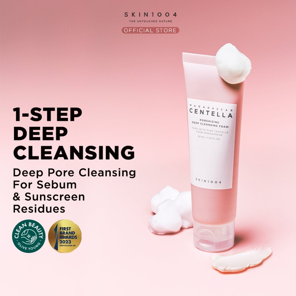 SKIN1004 Madagascar Centella Poremizing Deep Cleansing Foam 125ml – Deep Clean & Pore Care with Centella Asiatica - Korean Beauty KR