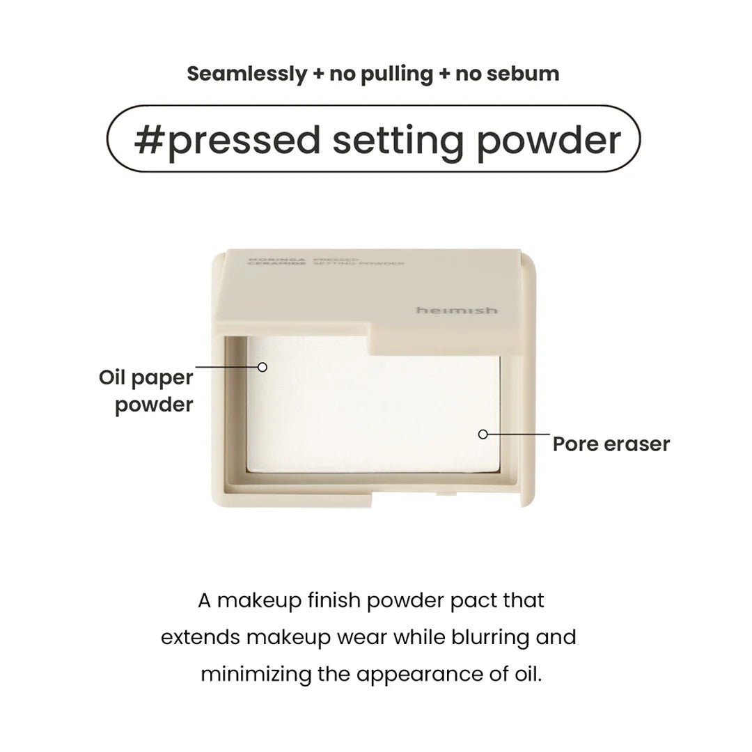 Heimish Moringa Ceramide Pressed Setting Powder - Korean Beauty KR