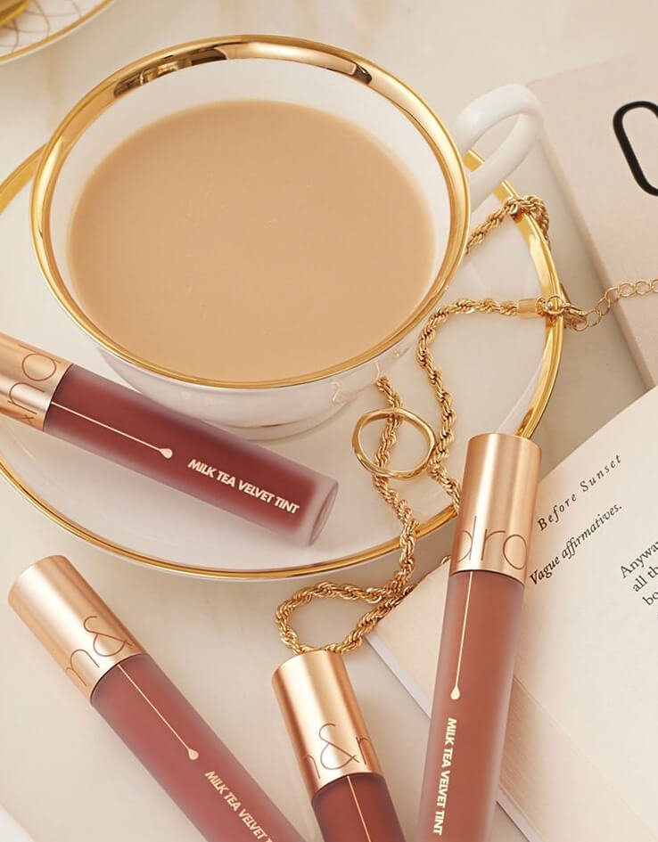 Rom&ND Milk Tea Velvet Tint – Soft Matte Lip Tint for Natural, Flawless Lips - Korean Beauty KR