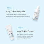 ROUND LAB 1025 Dokdo Hydrating Mini Size Kit (Cleanser, Toner, Ampule, Cream), Deep Hydration for Dry Skin, Daily Skin Care Routine Trial Kit for Moisture Care, Travel Size Gift Set, Korean Skin Care - Korean Beauty KR