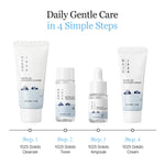 ROUND LAB 1025 Dokdo Hydrating Mini Size Kit (Cleanser, Toner, Ampule, Cream), Deep Hydration for Dry Skin, Daily Skin Care Routine Trial Kit for Moisture Care, Travel Size Gift Set, Korean Skin Care - Korean Beauty KR