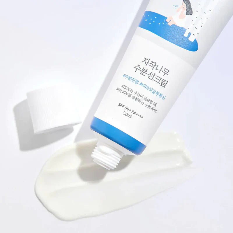 Round Lab Birch Juice Moisturizing Sunscreen SPF 50+ PA++++ 50ML+50ML - Korean Beauty KR