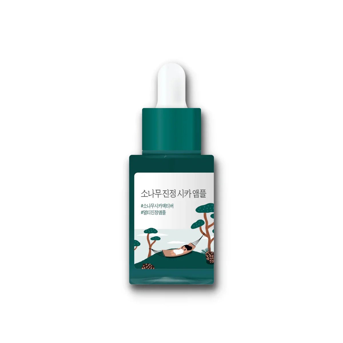 Round Lab Pine Calming Cica Ampoule 30ml – Soothing & Hydrating Ampoule for Sensitive, Irritated Skin - Korean Beauty KR