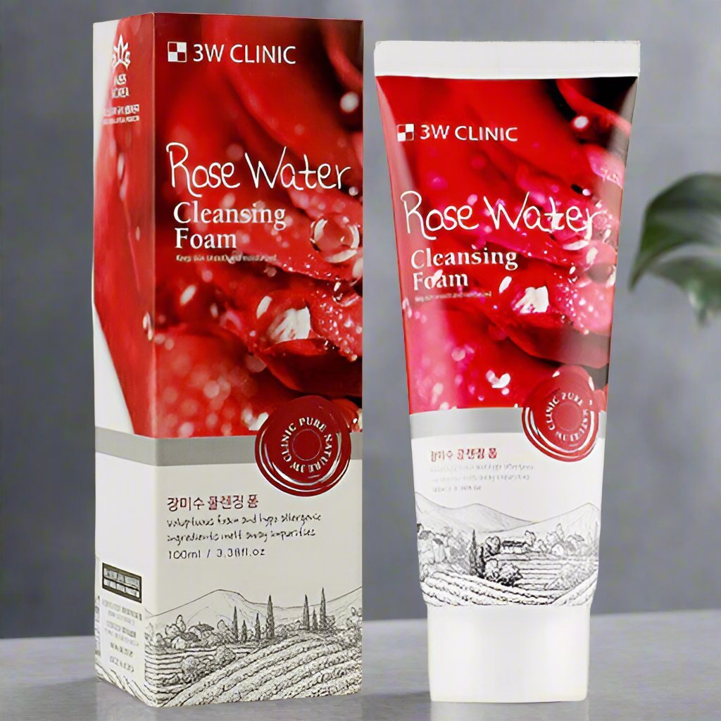 3W Clinic Cleansing Foam 100ml – Gentle & Hydrating Foam Cleanser for Soft, Clean Skin - Korean Beauty KR