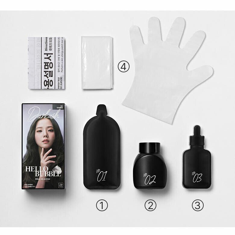 Mise En Scene All New Hello Bubble Hair Color – Easy - to - Use Bubble Hair Dye for Vibrant, Long - Lasting Color - Korean Beauty KR