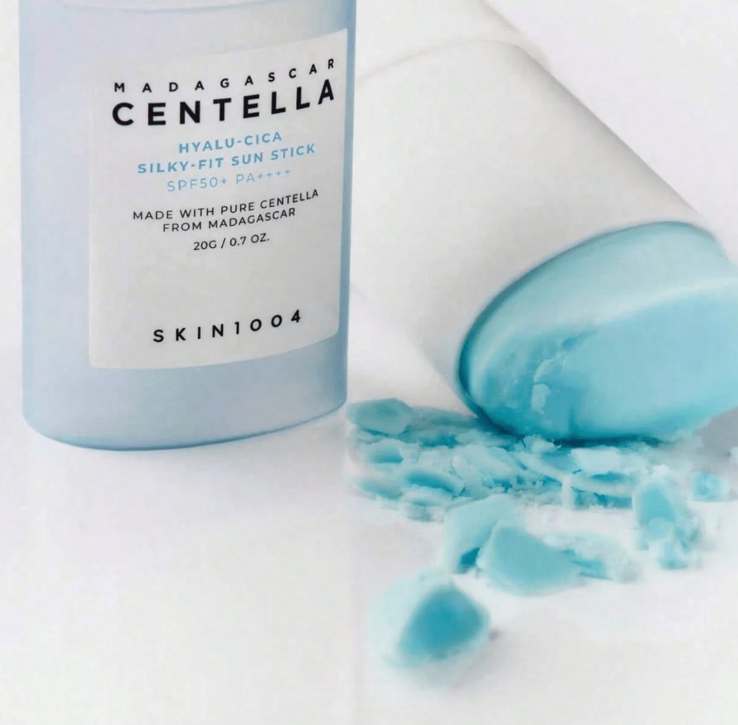 Skin1004 MADAGASCAR CENTELLA HYALU - CICA SILKY - FIT SUN STICK - 2 Pack - Korean Beauty KR