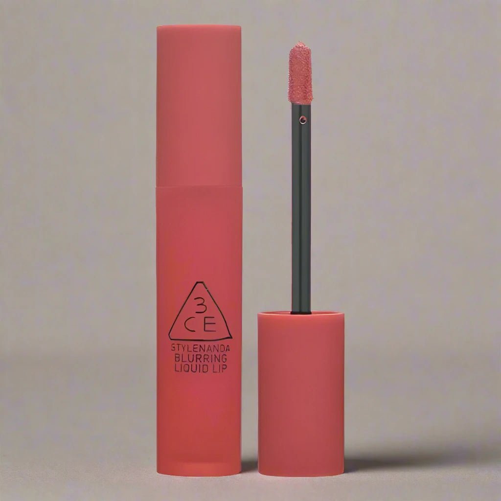 3CE Blurring Liquid Lip – Soft Matte Lipstick for Blurred, Smooth Lips with Long - Lasting Color - Korean Beauty KR