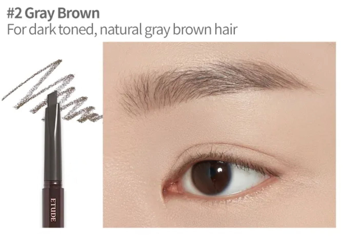 Etude House Drawing Eyes Brow Pencil – Precision Brow Pencil for Natural, Defined Eyebrows - Korean Beauty KR