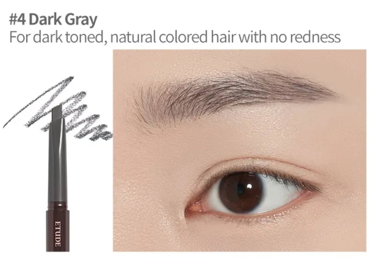 Etude House Drawing Eyes Brow Pencil – Precision Brow Pencil for Natural, Defined Eyebrows - Korean Beauty KR