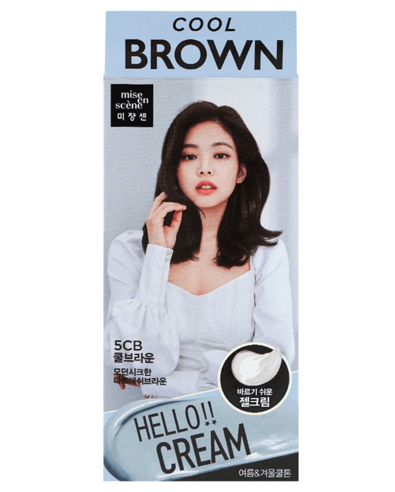 Mise En Scene Hello Cream Personal Hair Color – Easy - to - Use Hair Dye for Vibrant, Long - Lasting Color - Korean Beauty KR