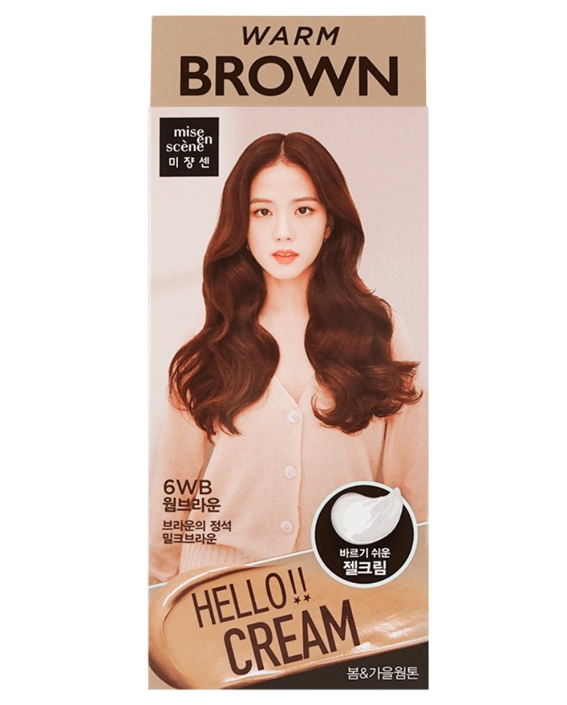 Mise En Scene Hello Cream Personal Hair Color – Easy - to - Use Hair Dye for Vibrant, Long - Lasting Color - Korean Beauty KR