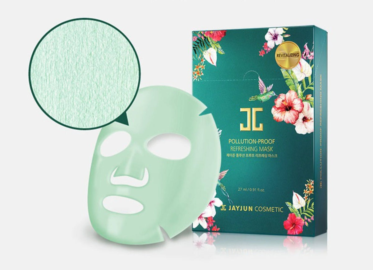 Jayjun Pollution - Proof Refreshing Mask 1 Sheet – Detoxifying & Hydrating Mask for Clean, Revitalized Skin - Korean Beauty KR