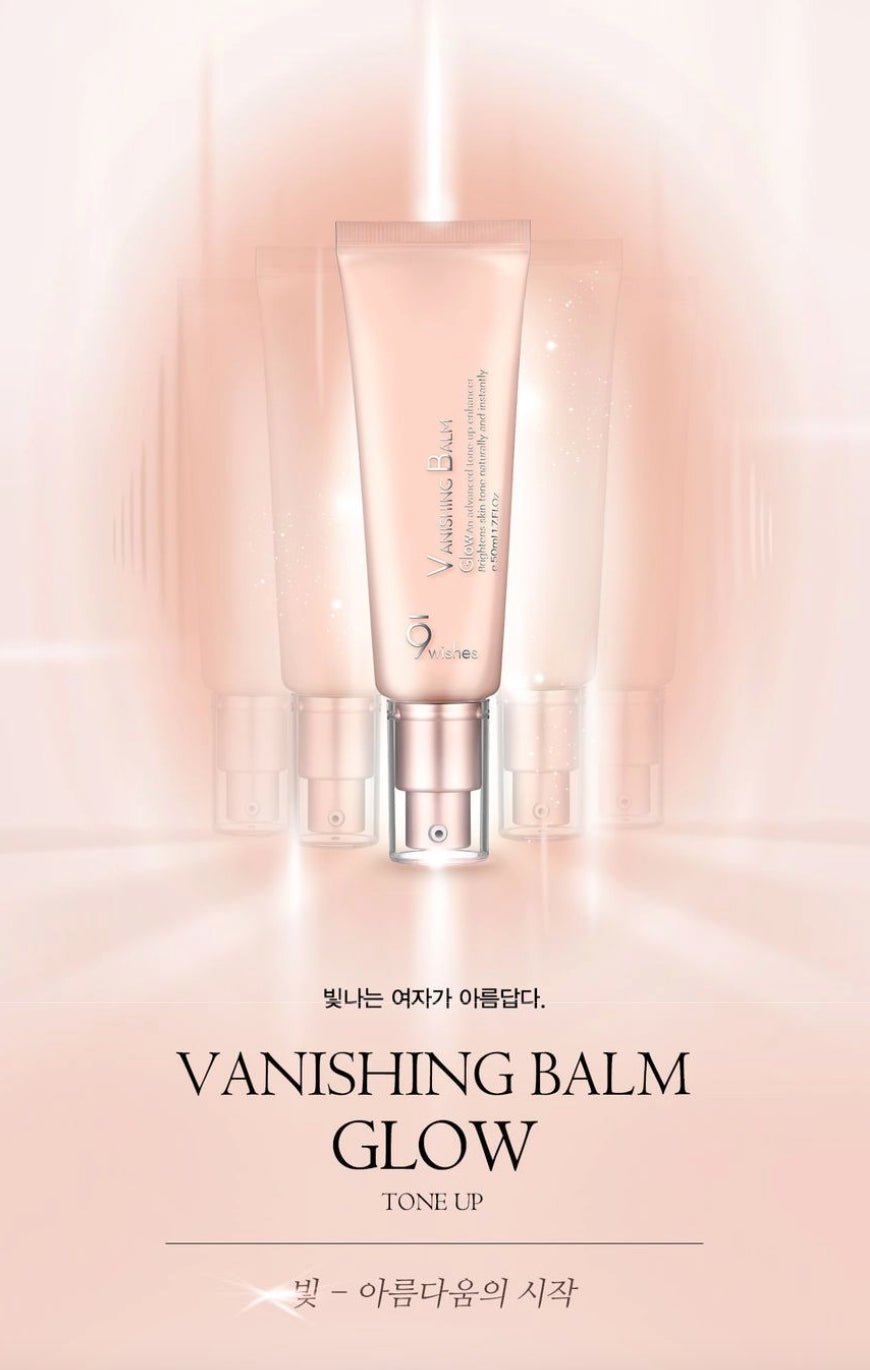 9Wishes VB Tone Up Glow SPF21 30ml – Brightening & Hydrating Cream with Sun Protection for Radiant, Even Skin - Korean Beauty KR