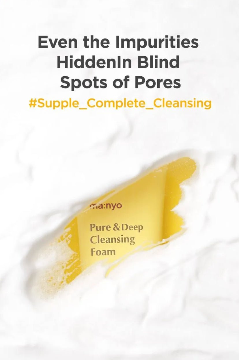 Manyo Factory Pure & Deep Cleansing Foam 200ml – Gentle & Deep Cleansing Foam for Clear, Refreshing Skin - Korean Beauty KR